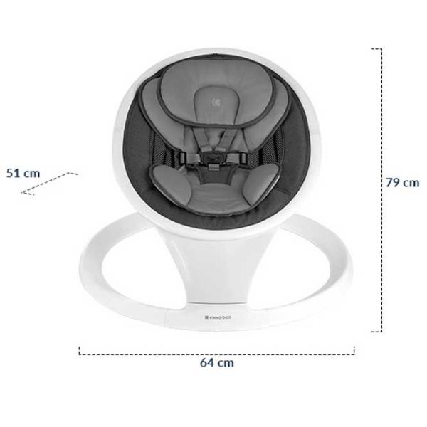 Leagăn pentru bebeluși Kikka Boo Cuddle Me (3800171203319) 9 kg/ Light Gray photo 9
