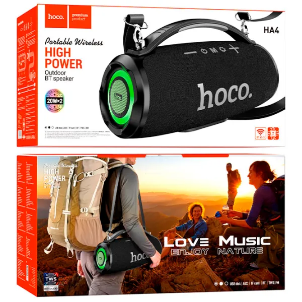 Boxă portabilă Hoco HA4 Surge 40 W/ Black photo 4 Boxă portabilă Hoco HA4 Surge 40 W/ Black photo 4