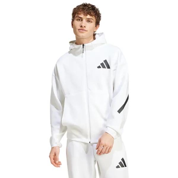 Jachetă sport pentru bărbați Adidas M Z.N.E. Full-Zip Hooded Track Jacket XXL / White photo 2