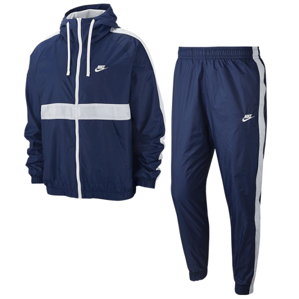 Costum sportiv pentru bărbați Nike Sportswear Hooded Woven Tracksuit  / XXL / Blue photo 1 Costum sportiv pentru bărbați Nike Sportswear Hooded Woven Tracksuit  / XXL / Blue photo 1