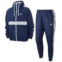 Спортивный костюм для мужчин Nike Sportswear Hooded Woven Tracksuit  / XXL / Синий