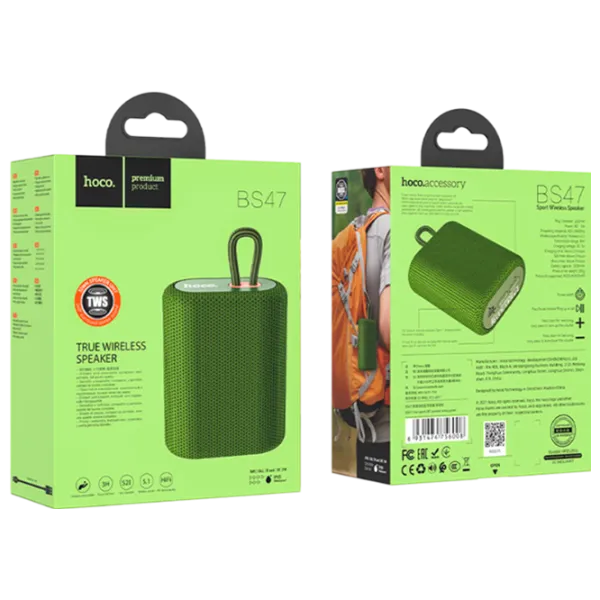 Boxă portabilă Hoco BS47 Uno 5 W/ Green photo 3