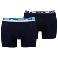 Tрусы для мужчин Puma Men Multi Logo Boxer 2P S / Peacoat