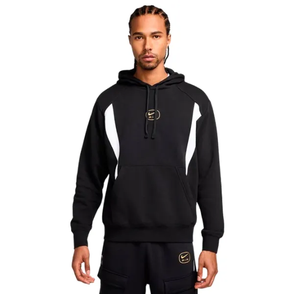 Hanorac pentru bărbați Nike Air Pullover Hoody Fleece  Drept / Black photo 1