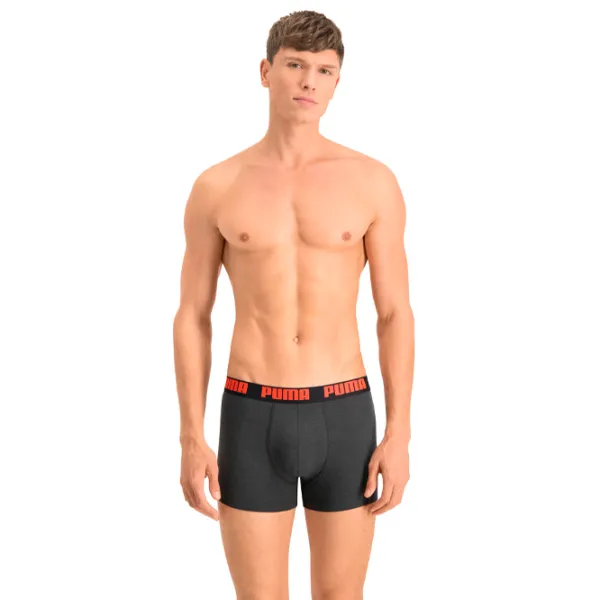 Сhiloţi pentru bărbați Puma Basic Boxer 2P S / Black photo 2