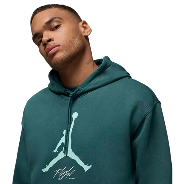 Hanorac pentru bărbați Nike M Jordan Essentials Fleece Baseline  Drept / Teal photo 2 Hanorac pentru bărbați Nike M Jordan Essentials Fleece Baseline  Drept / Teal photo 2