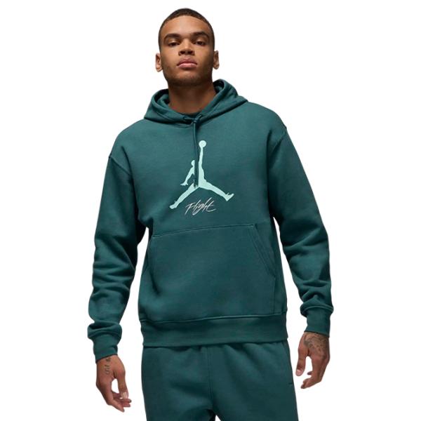Hanorac pentru bărbați Nike M Jordan Essentials Fleece Baseline  Drept / Teal photo 1