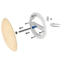 Вентиляционная решетка ЭРА 12,5DW Pine Металл / Натуральное дерево photo 2