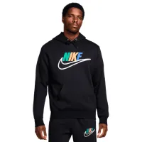Hanorac pentru bărbați Nike M Nk Club Bb Hdy Futura Block  Drept / Black