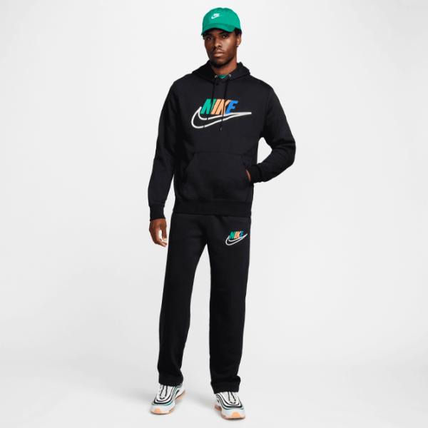 Hanorac pentru bărbați Nike M Nk Club Bb Hdy Futura Block  Drept / Black photo 5 Hanorac pentru bărbați Nike M Nk Club Bb Hdy Futura Block  Drept / Black photo 5