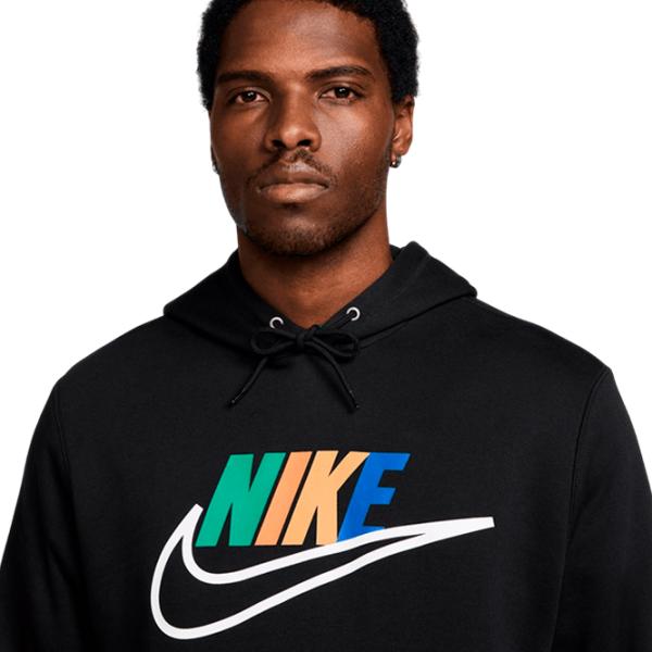 Hanorac pentru bărbați Nike M Nk Club Bb Hdy Futura Block  Drept / Black photo 3 Hanorac pentru bărbați Nike M Nk Club Bb Hdy Futura Block  Drept / Black photo 3
