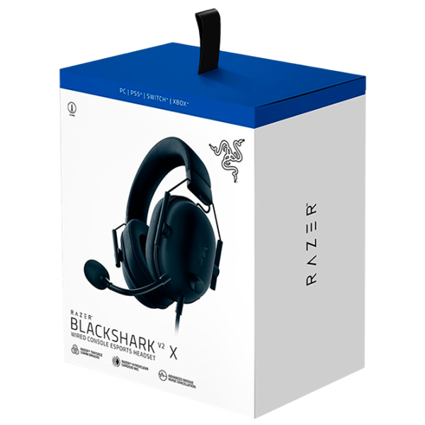 Căști Razer BlackShark V2 X Black Cu fir/ Gaming photo 5