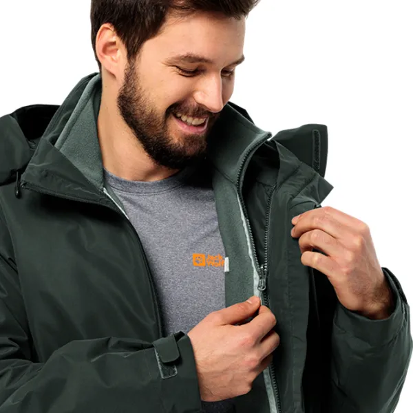 Hanorac pentru bărbați Jack Wolfskin Winterstein Fz M  Drept / Olive photo 5 Hanorac pentru bărbați Jack Wolfskin Winterstein Fz M  Drept / Olive photo 5