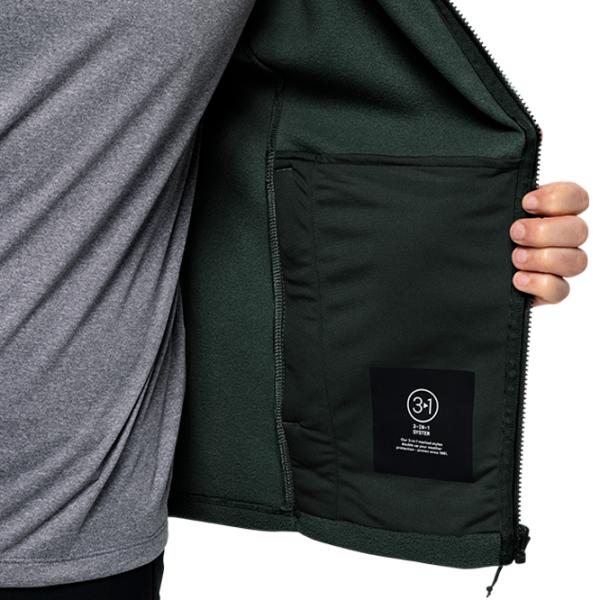 Hanorac pentru bărbați Jack Wolfskin Winterstein Fz M  Drept / Olive photo 6 Hanorac pentru bărbați Jack Wolfskin Winterstein Fz M  Drept / Olive photo 6