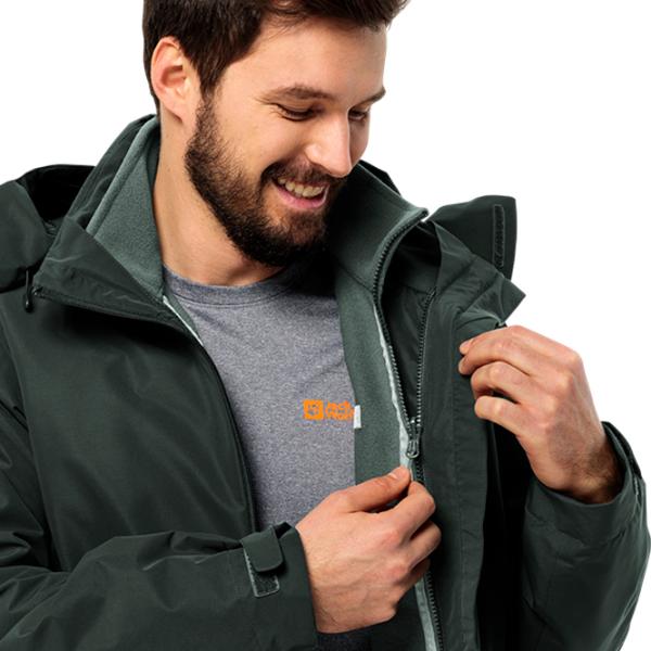 Hanorac pentru bărbați Jack Wolfskin Winterstein Fz M  Drept / Olive photo 5