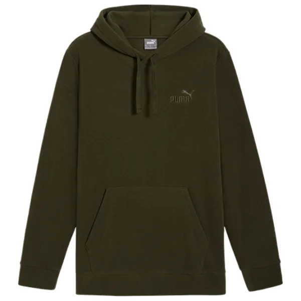 Hanorac pentru bărbați Puma Ess Elevated Polarfleece Hoodie  Drept / Dark Olive photo 1