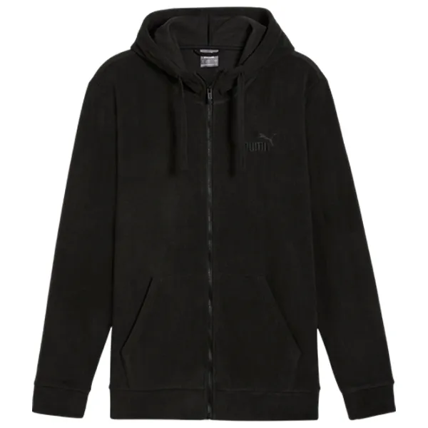 Hanorac pentru bărbați Puma Ess Elevated Polarfleece Full-Zip Hoodie  Drept / Black photo 1 Hanorac pentru bărbați Puma Ess Elevated Polarfleece Full-Zip Hoodie  Drept / Black photo 1