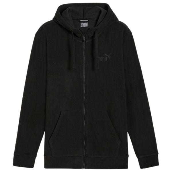 Hanorac pentru bărbați Puma Ess Elevated Polarfleece Full-Zip Hoodie  Drept / Black photo 1 Hanorac pentru bărbați Puma Ess Elevated Polarfleece Full-Zip Hoodie  Drept / Black photo 1