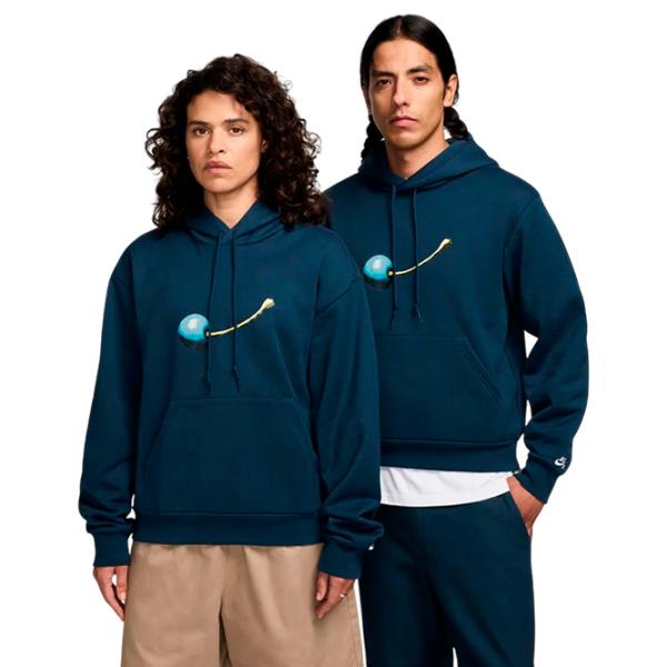 Толстовка для мужчин Nike Sb Fleece Pullover Hoodie Cherry  Прямой / Тёмно-синий photo 2