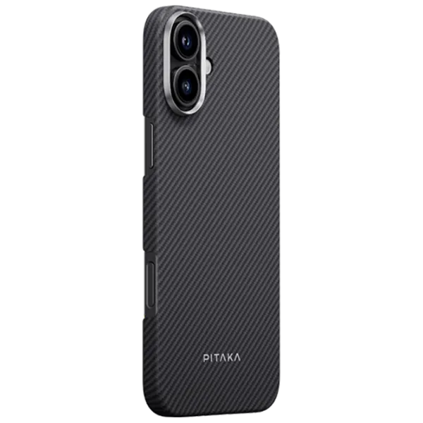 Husă pentru smartphone Apple iPhone 16 Pitaka / MagSafe Back / PC / Gray Black photo 2