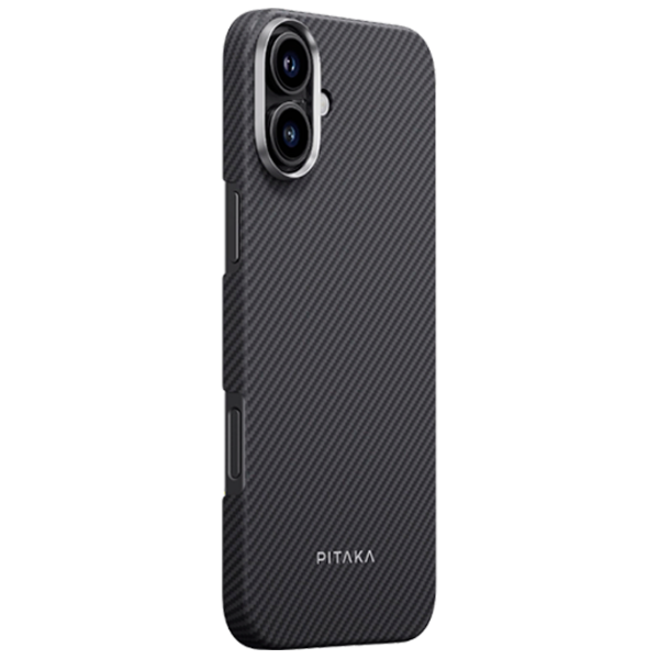 Husă pentru smartphone Apple iPhone 16 Pitaka / MagSafe Back / PC / Gray Black photo 2
