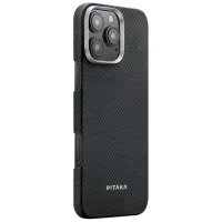 Husă pentru smartphone Apple iPhone 16 Pro Pitaka / MagSafe Back / PC / Gray Black photo 2