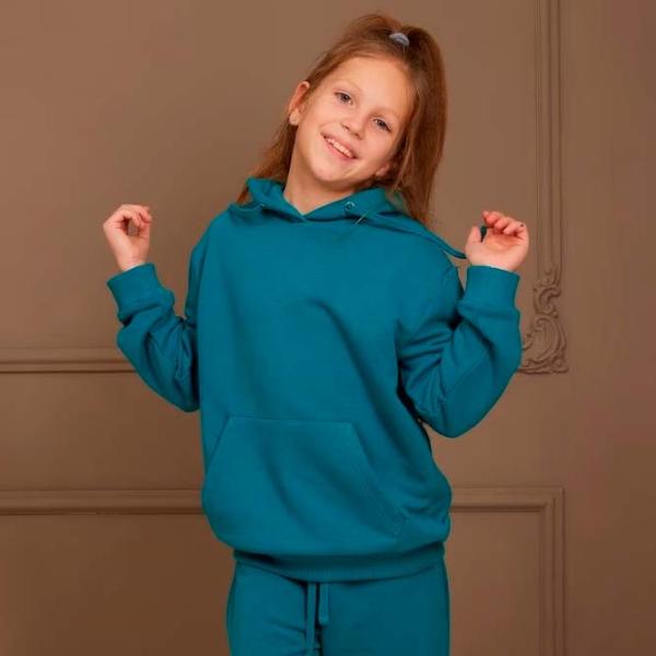 Hanorac unisex X-Baby Bamby 10 - 11 ani / Green photo 3