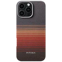 Чехол для смартфона Apple iPhone 16 Pro Max Pitaka / MagSafe Back / PC / Sunset Красный