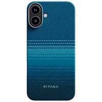 Чехол для смартфона Apple iPhone 16 Pitaka / MagSafe Back / PC / White Синий