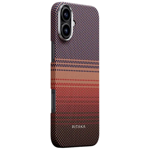Husă pentru smartphone Apple iPhone 16 Pitaka / MagSafe Back / PC / Sunset Red photo 2