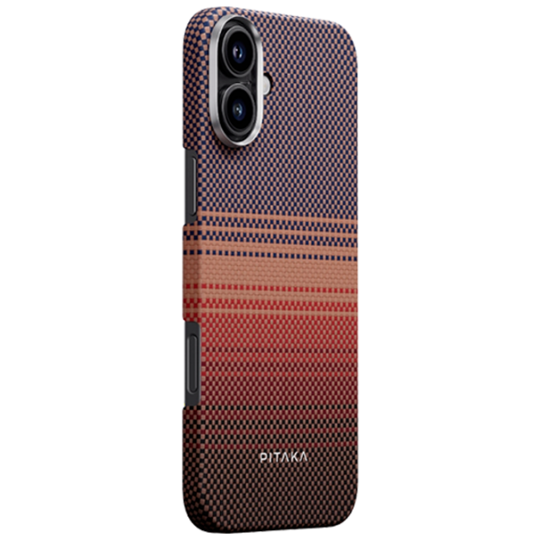 Husă pentru smartphone Apple iPhone 16 Pitaka / MagSafe Back / PC / Sunset Red photo 2