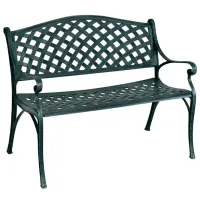 Scaun de grădină Costway OP70537 Aluminiu / Aluminiu / Antique Green 