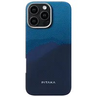 Чехол для смартфона Apple iPhone 16 Pro Pitaka / MagSafe Back / PC / За горизонтом Синий