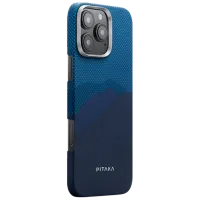 Husă pentru smartphone Apple iPhone 16 Pro Pitaka / MagSafe Back / PC / Over the Horizon Blue photo 2