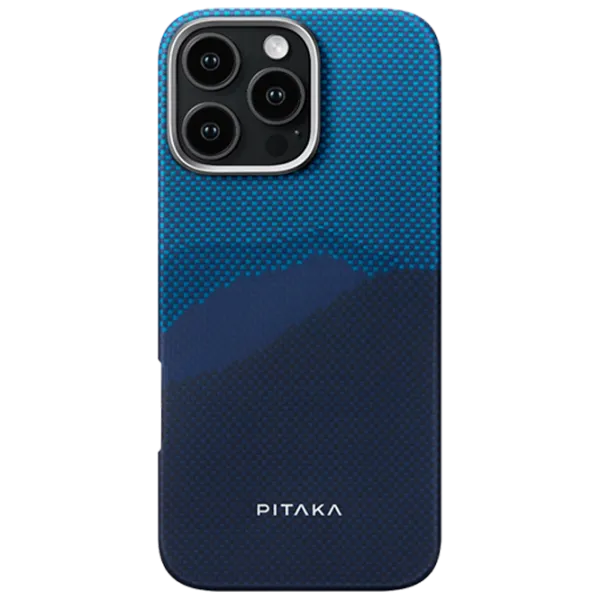 Husă pentru smartphone Apple iPhone 16 Pro Max Pitaka / MagSafe Back / PC / Over the Horizon Blue photo 1