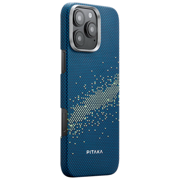 Husă pentru smartphone Apple iPhone 16 Pro Max Pitaka / MagSafe Back / PC / Milky Way Galaxy Blue photo 2