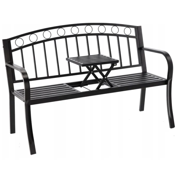 Scaun de grădină GardenLine MEB0797 Metal / Metal / Black photo 1 Scaun de grădină GardenLine MEB0797 Metal / Metal / Black photo 1