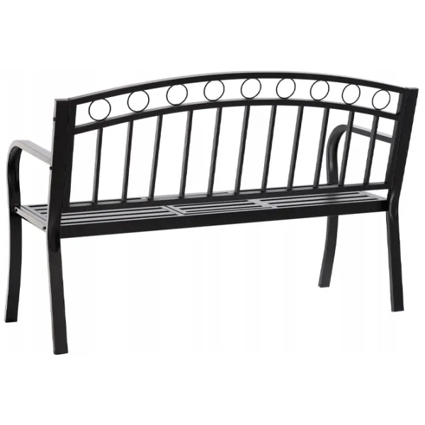 Scaun de grădină GardenLine MEB0797 Metal / Metal / Black photo 3 Scaun de grădină GardenLine MEB0797 Metal / Metal / Black photo 3