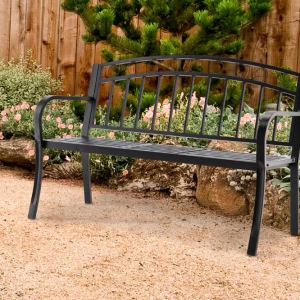 Scaun de grădină GardenLine MEB0797 Metal / Metal / Black photo 6 Scaun de grădină GardenLine MEB0797 Metal / Metal / Black photo 6