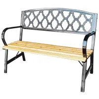 Scaun de grădină GardenLine MEB2941 Oțel / Masiv / Black Natural