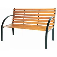 Scaun de grădină Jumi M-281882 Metal / Masiv / Brown Black