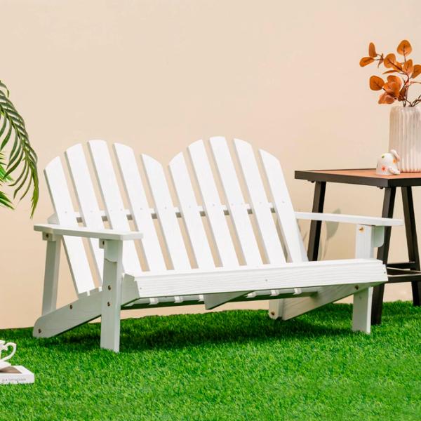 Садовый стул Costway NP11088WH Массив / Массив / Белый  photo 2 Садовый стул Costway NP11088WH Массив / Массив / Белый  photo 2