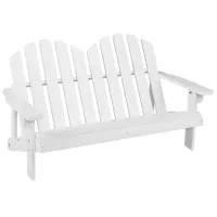 Scaun de grădină Costway NP11088WH Masiv / Masiv / White photo 3