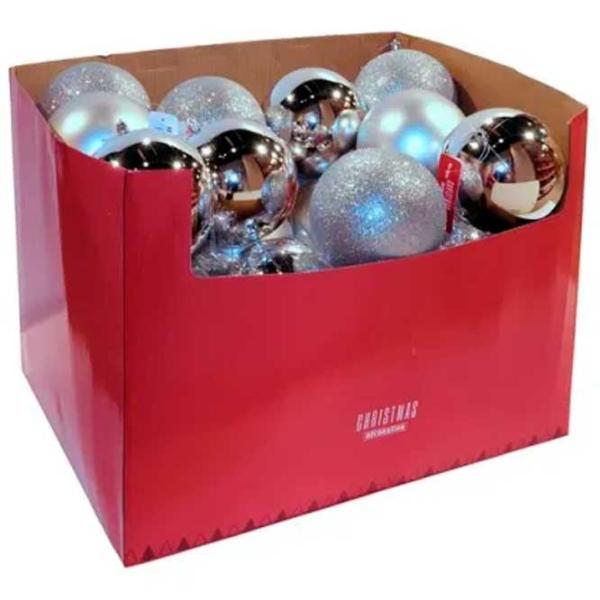 Jucării pentru brad Christmas 37095 12 cm / Silver photo 1