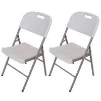 Садовый стул Saska Garden 1039831 Сталь / Пластик / Серый Черный