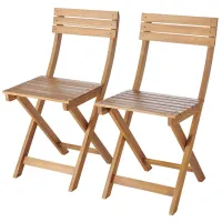 Садовый стул GoodHome Virginia Массив / Массив / Коричневый 