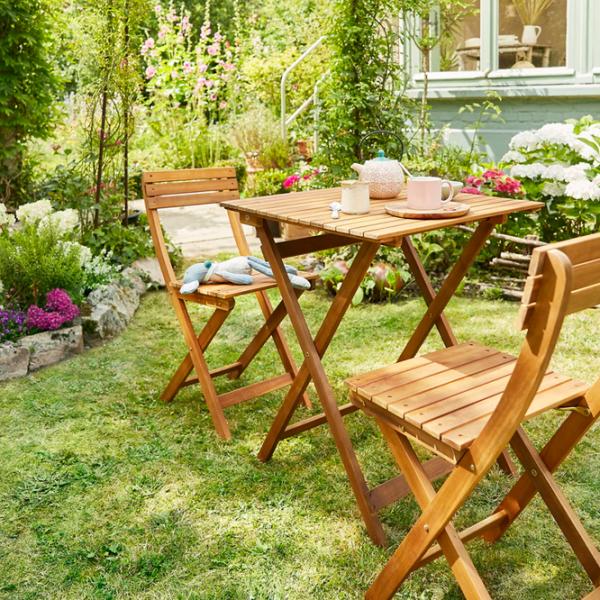 Садовый стул GoodHome Virginia Массив / Массив / Коричневый  photo 5 Садовый стул GoodHome Virginia Массив / Массив / Коричневый  photo 5