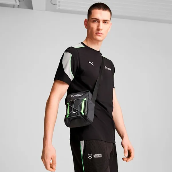 Geanta de talie Puma Mapf1 Portable  / Green Black / 2 l photo 2 Geanta de talie Puma Mapf1 Portable  / Green Black / 2 l photo 2