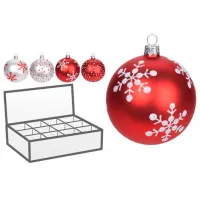 Игрушки для ёлки Christmas 45845 10 см / Красный