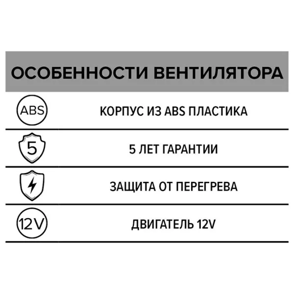 Ventilator industrial ERA PROFIT 4 12V 14 W / 46 Pa photo 5